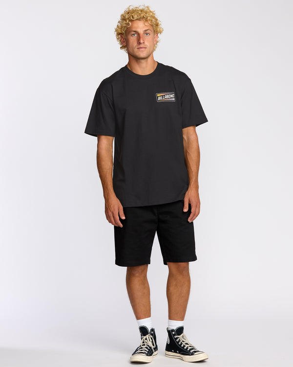 Billabong Walled Regular Short Sleeve T-Shirt - Black