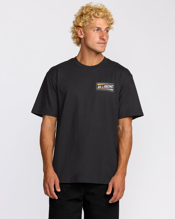 billabong Walled Regular Short Sleeve T-Shirt - Black