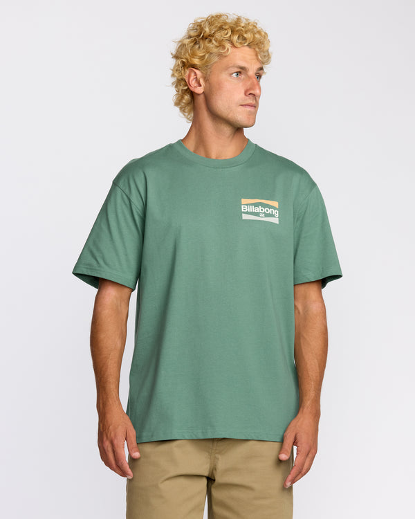 billabong Walled Regular Short Sleeve T-Shirt - Sage Green