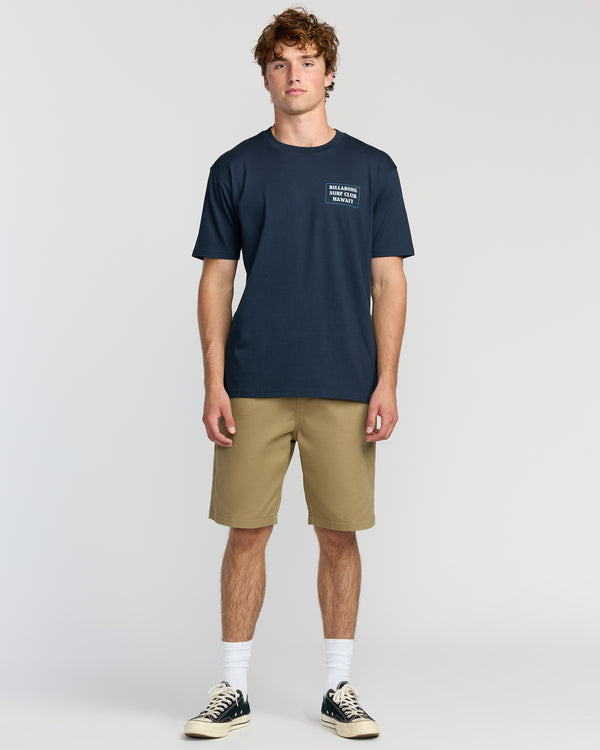 Billabong Wave Hi Premium Short Sleeve T-Shirt - Navy