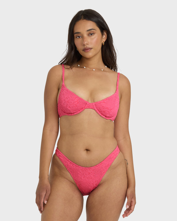 billabong Were Wild Demi Underwire Bikini Top - Paradise Pink