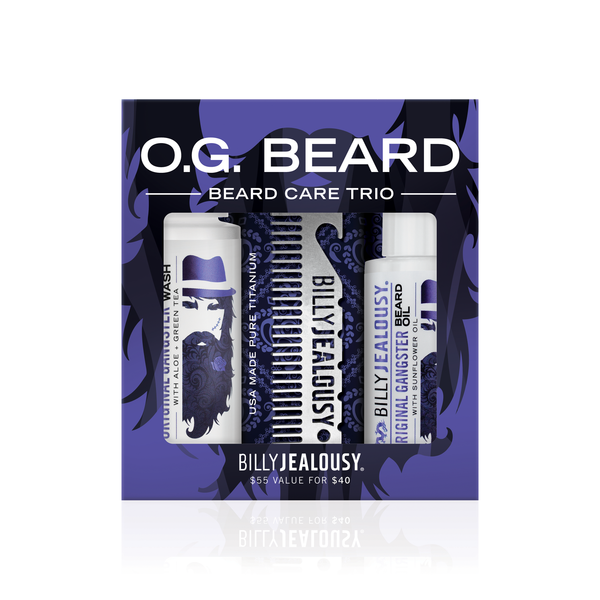 billy jealousy O.G. Beard Trio Kit - Oud Wood Scent
