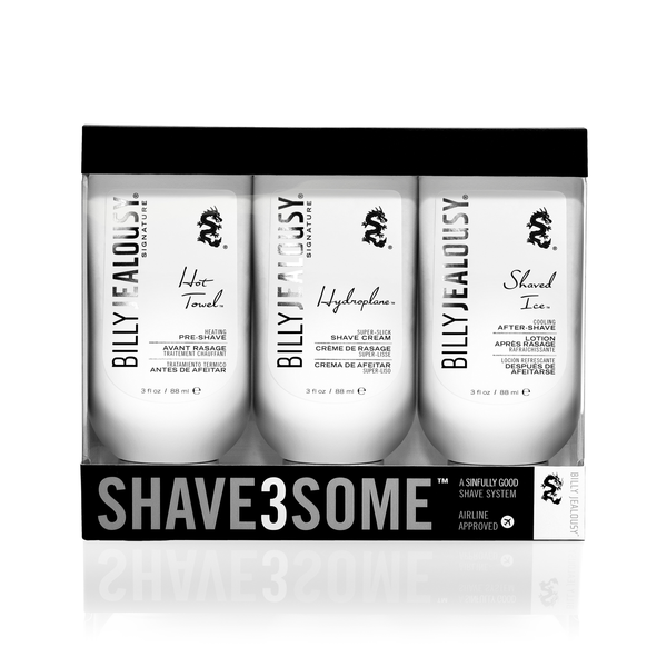 billy jealousy Shave3some Travel-Size Shave Trio Kit