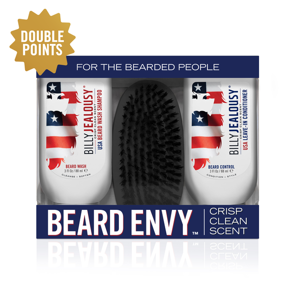 billy jealousy USA Beard Envy Kit - Crisp Clean Scent