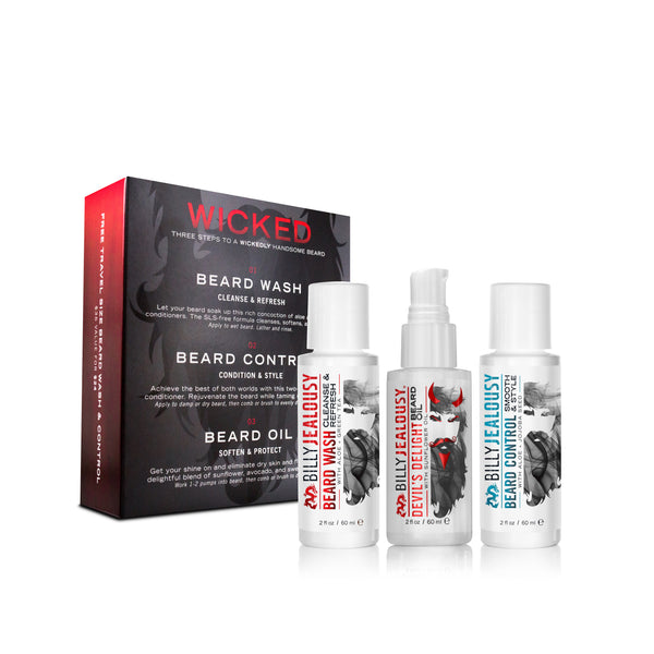 Billy Jealousy Wicked Beard Trio Kit - Warm Vanilla Scent
