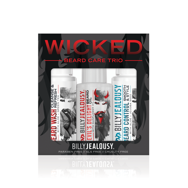 billy jealousy Wicked Beard Trio Kit - Warm Vanilla Scent