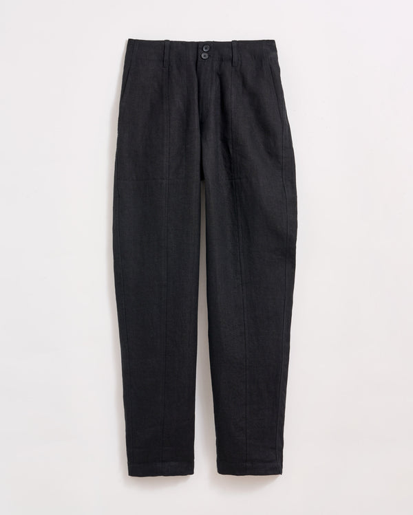 billy reid 100% Linen Barrel Pant with Pockets