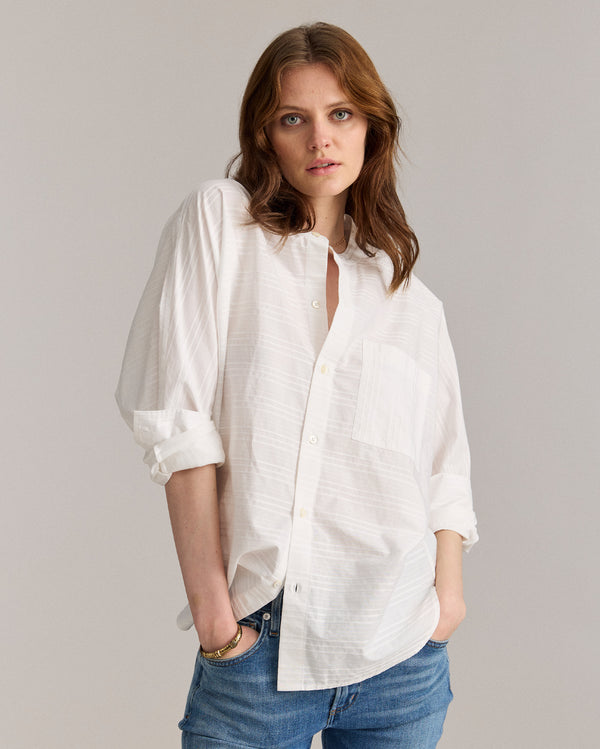 Billy Reid Banded Collar Shirt – Billy Reid