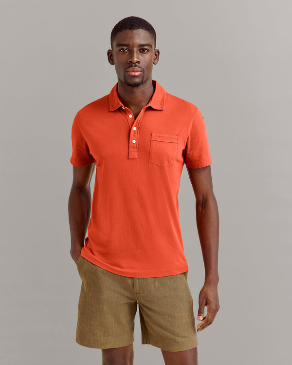 Billy Reid Brick Pensacola Polo Shirt