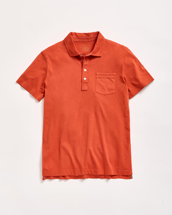 billy reid Brick Pensacola Polo Shirt