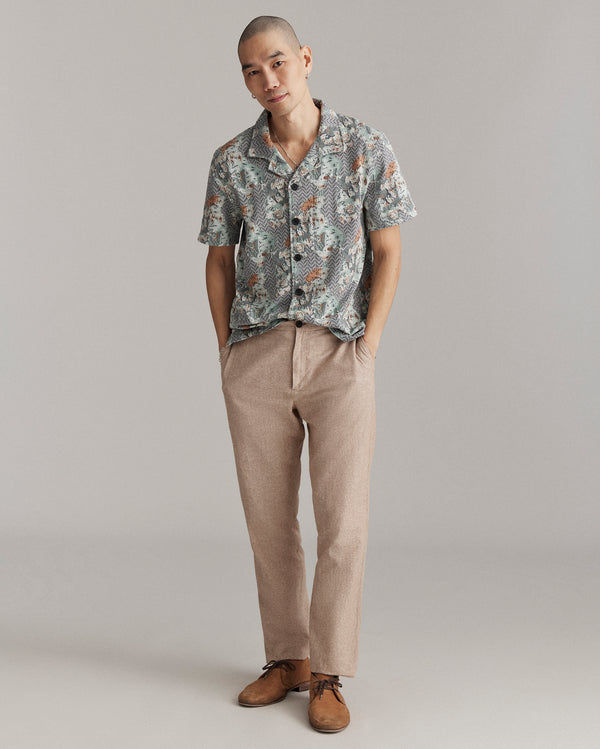 Billy Reid Cactus Jacquard Camp Shirt - Multi
