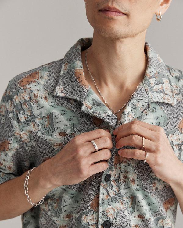 Billy Reid Cactus Jacquard Camp Shirt - Multi