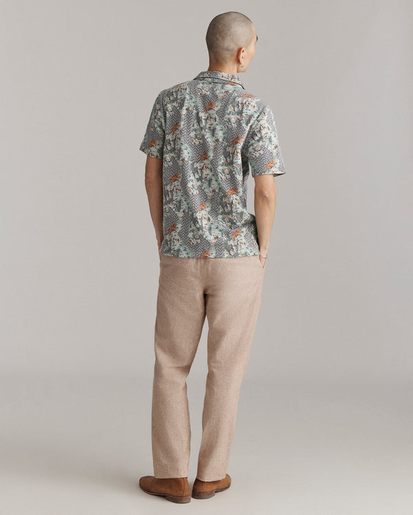 Billy Reid Cactus Jacquard Camp Shirt - Multi