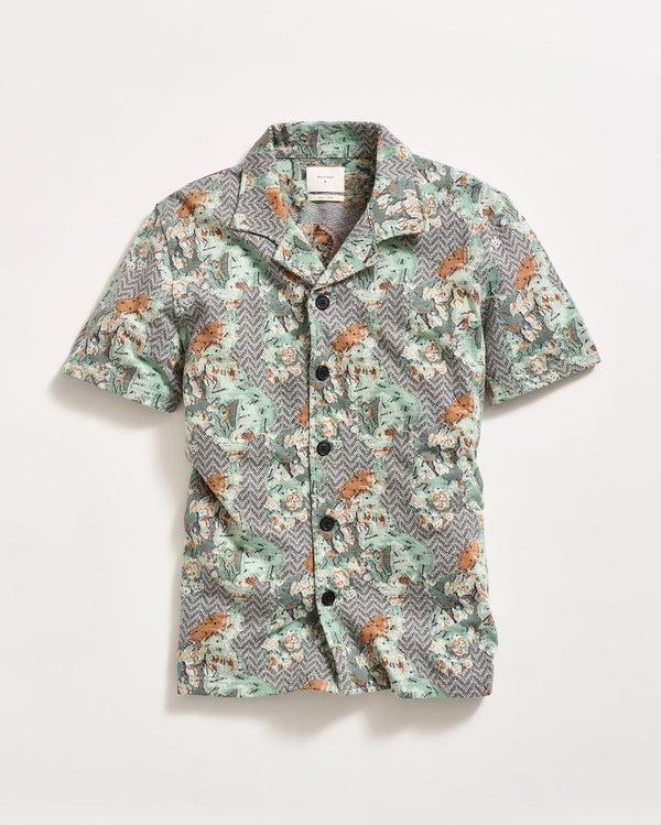billy reid Cactus Jacquard Camp Shirt - Multi