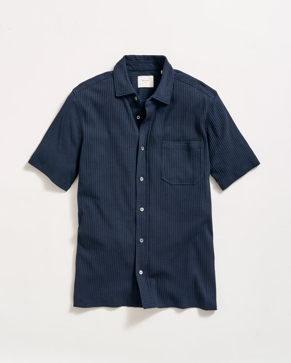 billy reid Carbon Blue Knit Treme Shirt