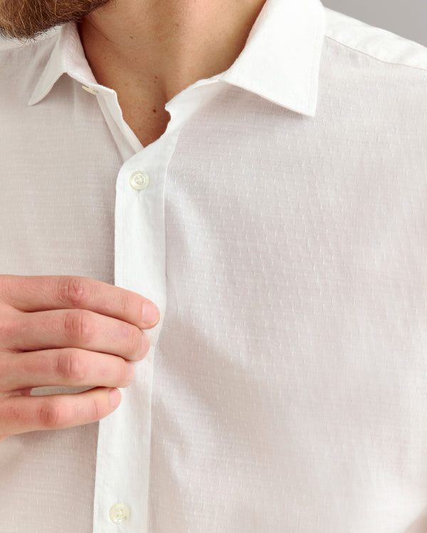 Billy Reid Chambray Dress Shirt With Spread Collar