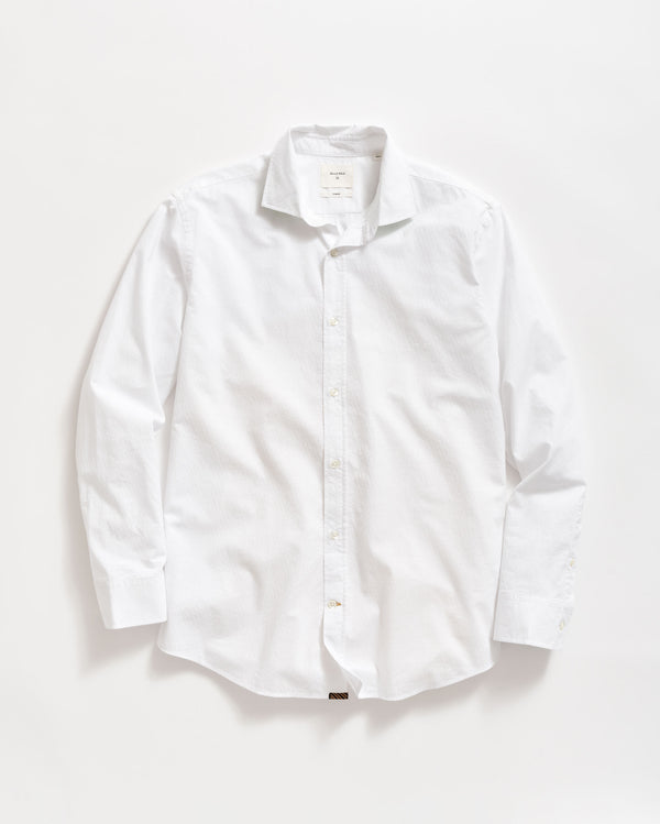 billy reid Chambray Dress Shirt with Spread Collar