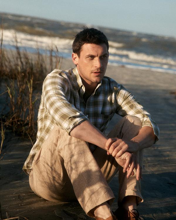 Billy Reid Chambray Flat Front Pant – Billy Reid