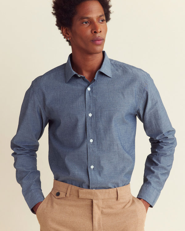 Billy Reid Chambray Holt Dress Shirt By Billy Reid