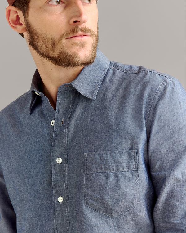 Billy Reid Chambray Popover Shirt – Billy Reid