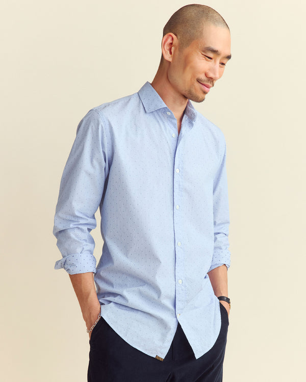 Billy Reid Classic Spread Collar Dress Shirt
