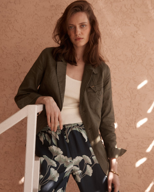 Billy Reid Coated Linen Hacking Jacket – Billy Reid