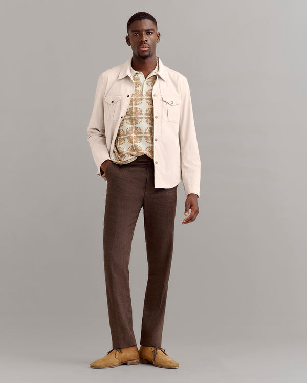 Billy Reid Cotton Linen Pincord Shirt Jacket