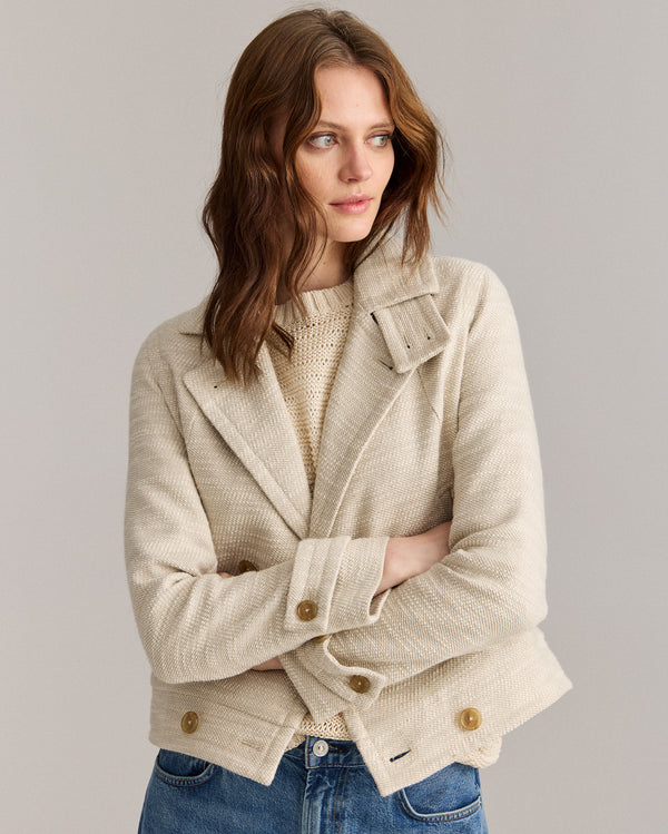 Billy Reid Cropped Spring Bond Peacoat – Billy Reid