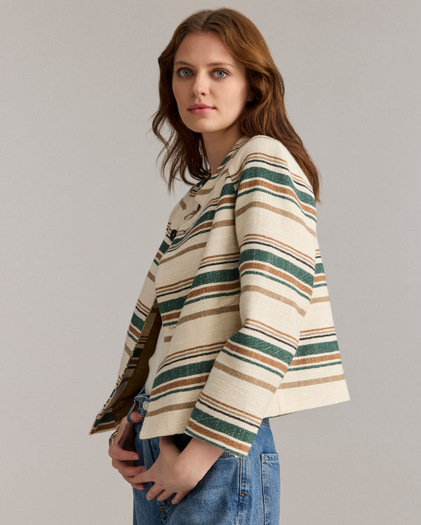Billy Reid Desert Stripe Cropped Jacket – Billy Reid