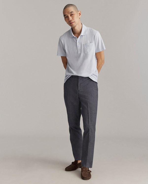 Billy Reid Dew Blue Polo Shirt