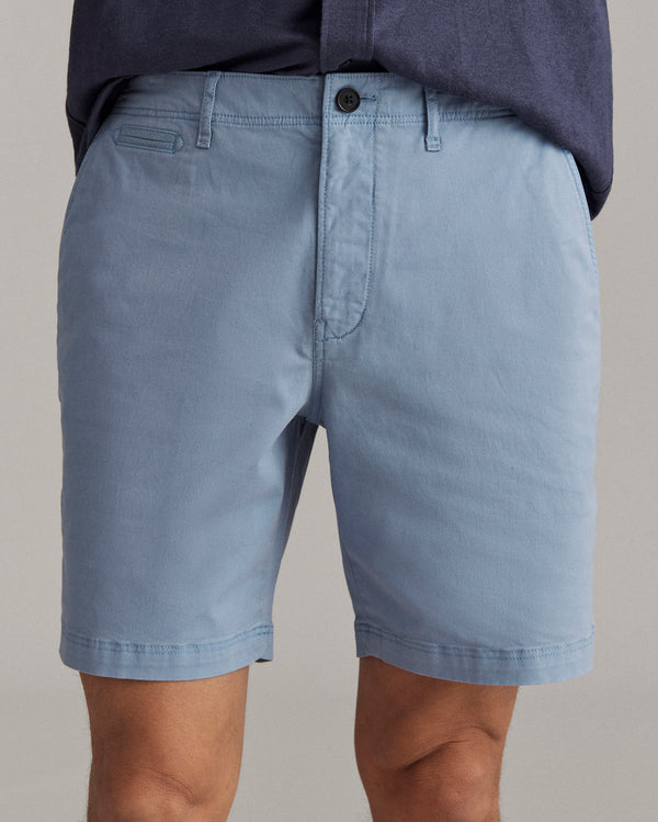 Billy Reid Faded Denim Chino Shorts