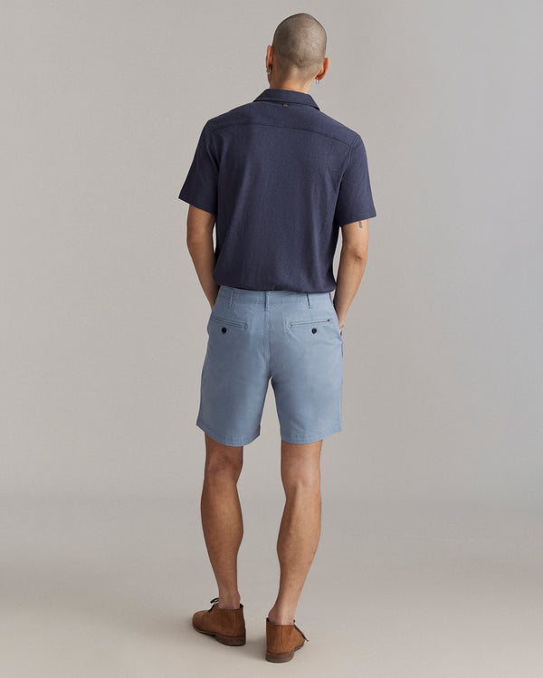 Billy Reid Faded Denim Chino Shorts