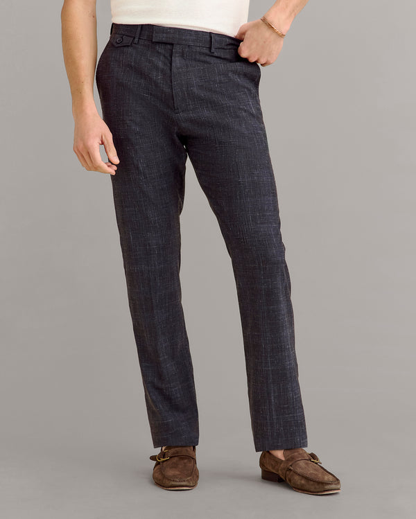Billy Reid Flat Front Trousers In Asphalt