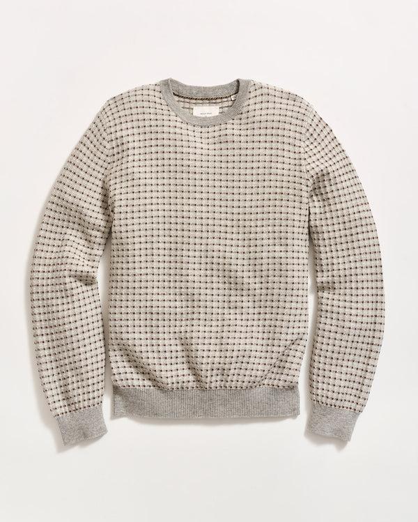 billy reid Grid Texture Jacquard Crew – Billy Reid