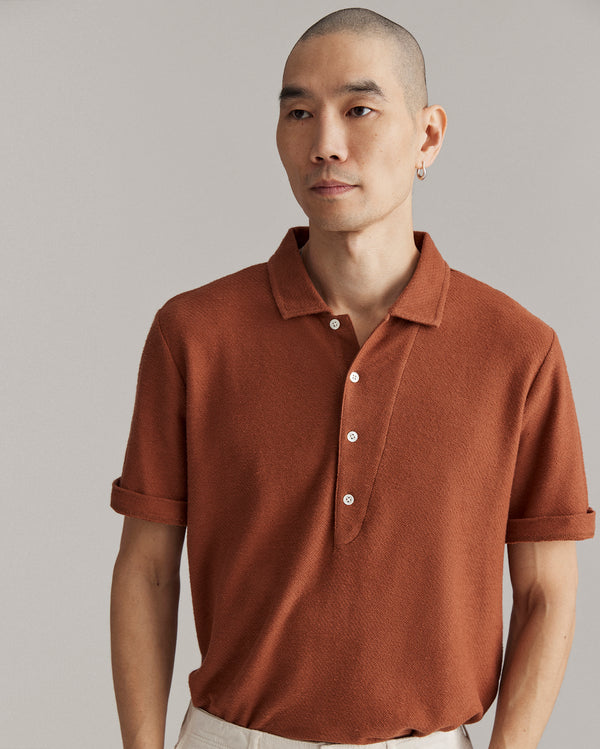 Billy Reid Hemp Cotton Twill Polo – Billy Reid