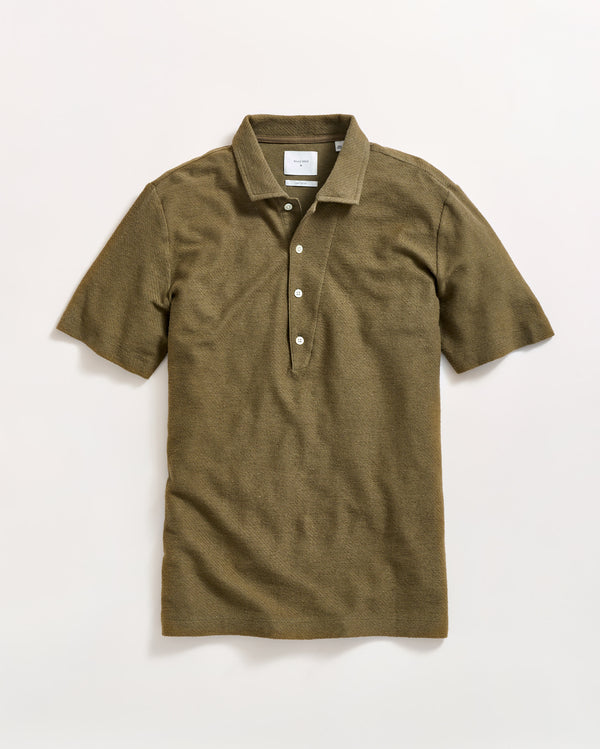 billy reid Hemp Cotton Twill Polo – Billy Reid
