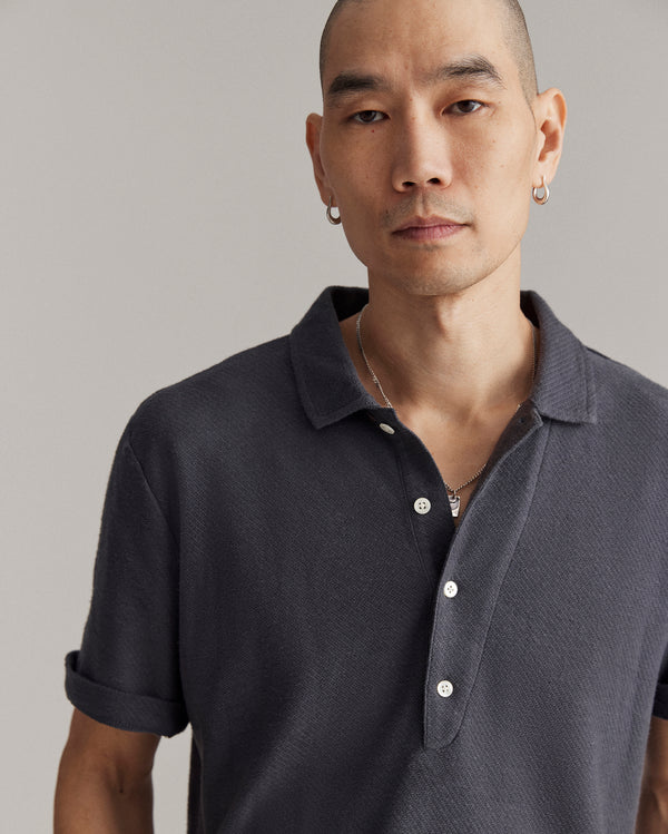 Billy Reid Hemp Cotton Twill Polo – Billy Reid
