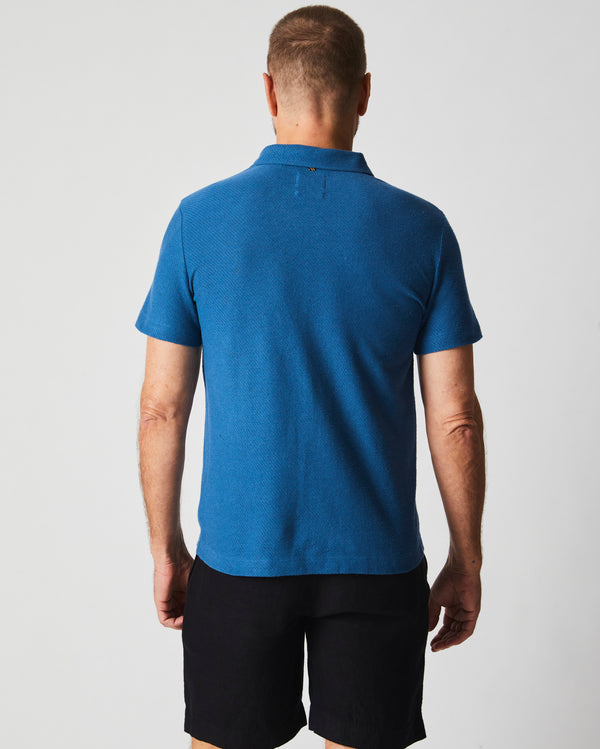 Billy Reid Hemp Cotton Twill Polo By Billy Reid