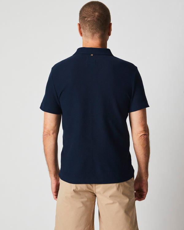 Billy Reid Hemp Cotton Twill Polo By Billy Reid