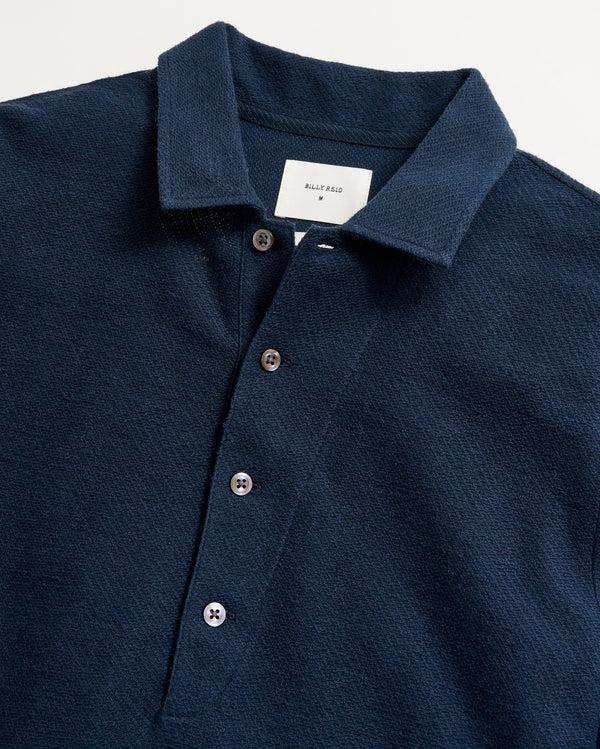 Billy Reid Hemp Cotton Twill Polo By Billy Reid