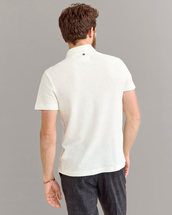 Billy Reid Hemp Cotton Twill Polo By Billy Reid