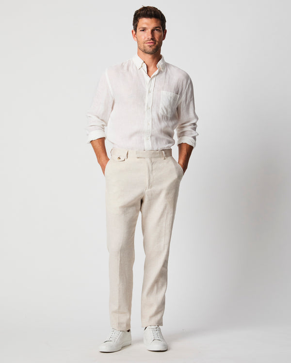 Billy Reid Herringbone Slim Fit Trousers