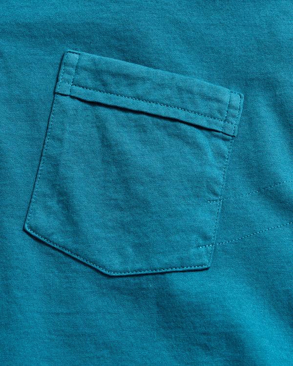 Billy Reid Lake Blue Polo Shirt