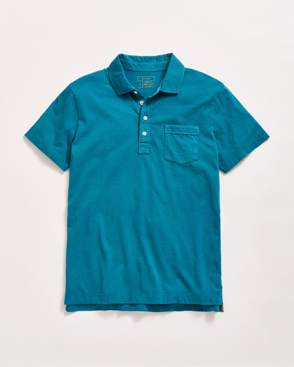 billy reid Lake Blue Polo Shirt