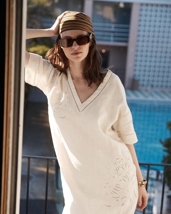 Billy Reid Linen Protea Eyelet Dress – Billy Reid