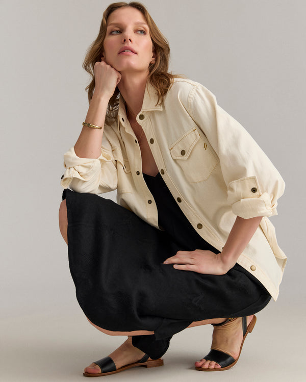 Billy Reid Linen Shirttail Slip Dress