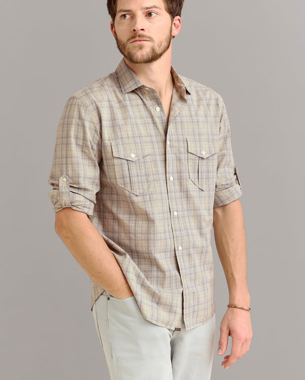 Billy Reid Melange Plaid Scout Shirt – Billy Reid