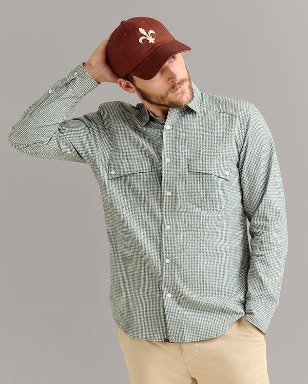 Billy Reid Micro-Check Seersucker Shirt – Billy Reid