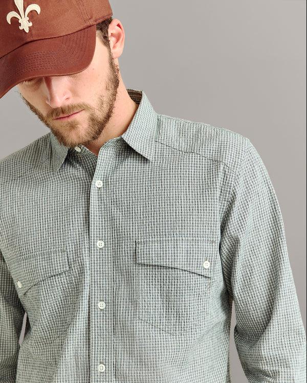 Billy Reid Micro-Check Seersucker Shirt – Billy Reid