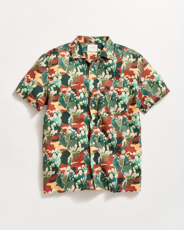billy reid Multi Cactus Treme Short Sleeve Shirt